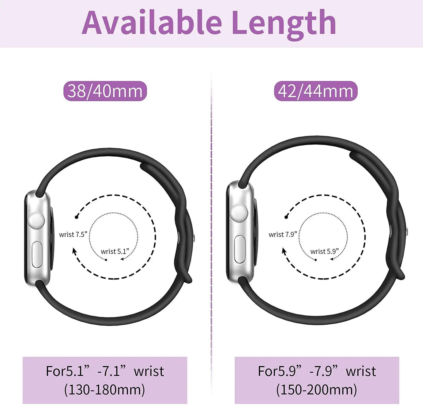 Silicone Strap For Apple Watch Band 40mm 44mm 46mm 45mm 41mm 49mm 38 42 Correa Bracelet iWatch series 6 ultra2 7 8 9 se 10 band