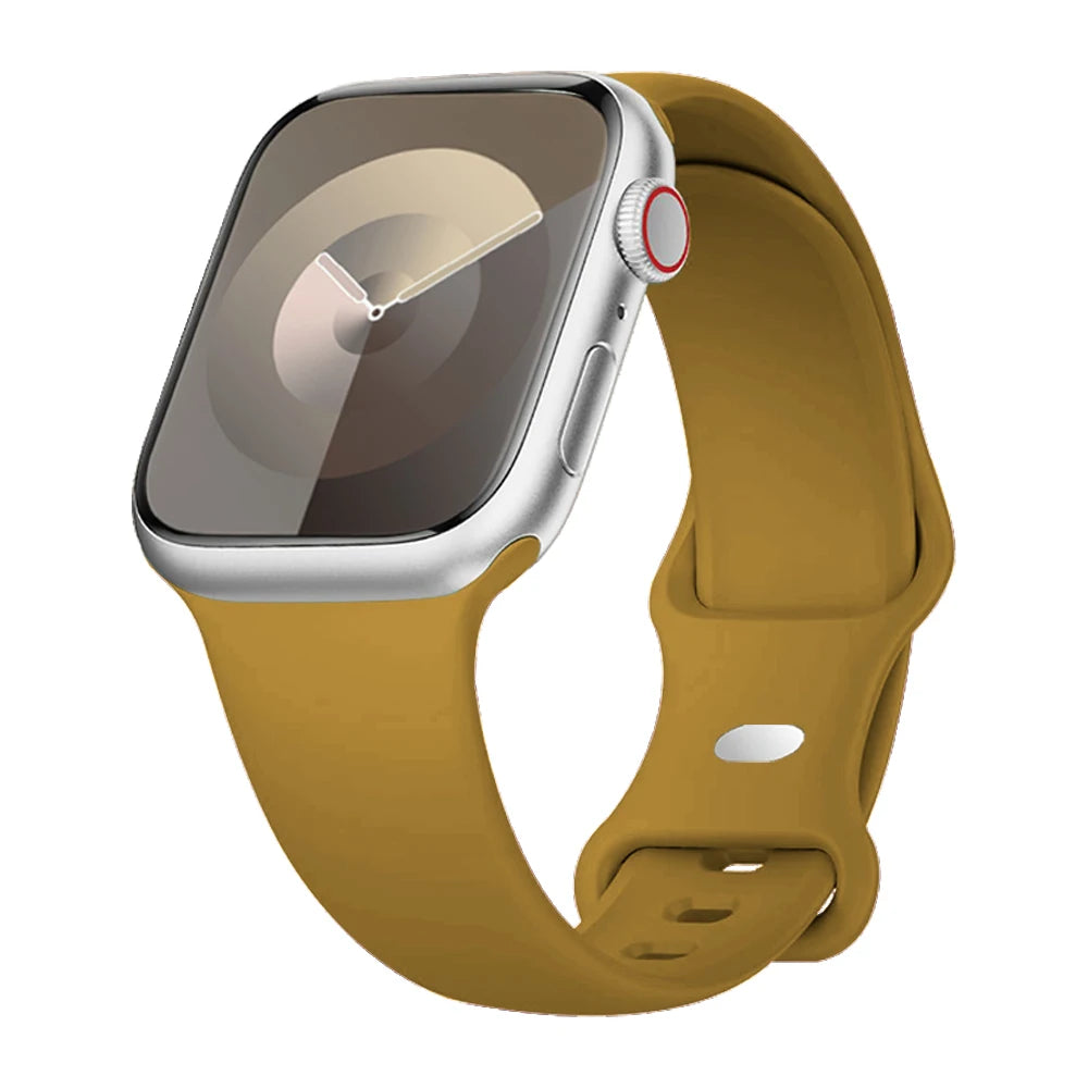 Silicone Strap For Apple Watch Band 40mm 44mm 46mm 45mm 41mm 49mm 38 42 Correa Bracelet iWatch series 6 ultra2 7 8 9 se 10 band