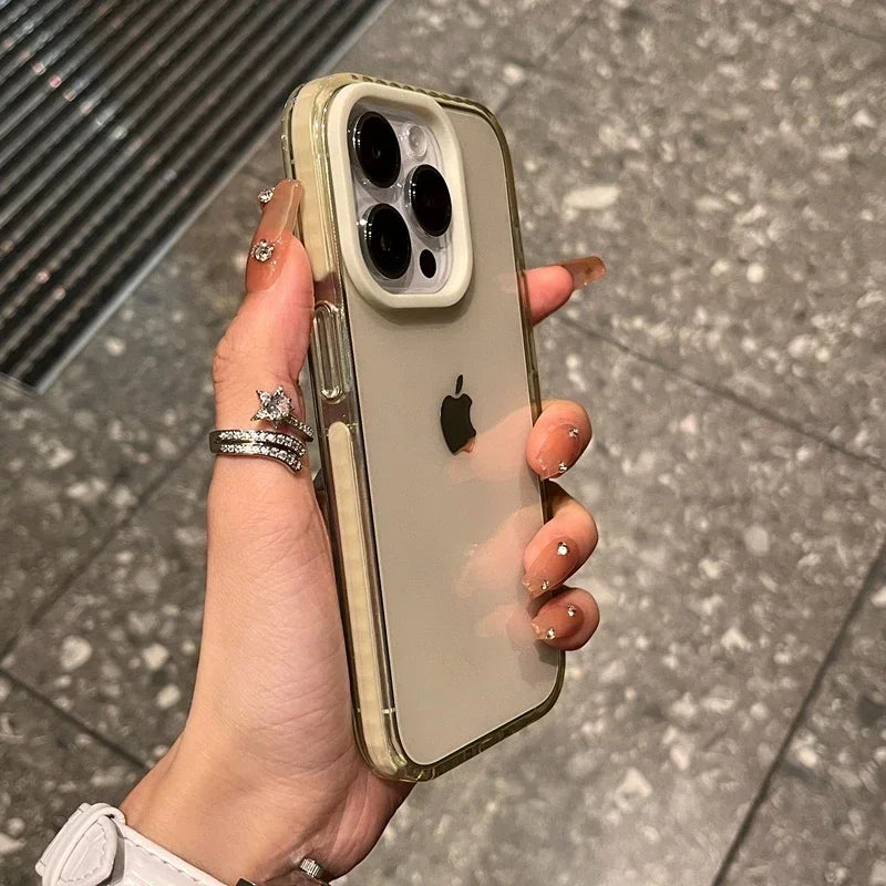 Luxury Transparent Shockproof Phone Case For iPhone 11 12 13 14 15 16 17 Pro Max 16 Plus Clear Bumper Back Soft TPU Cover