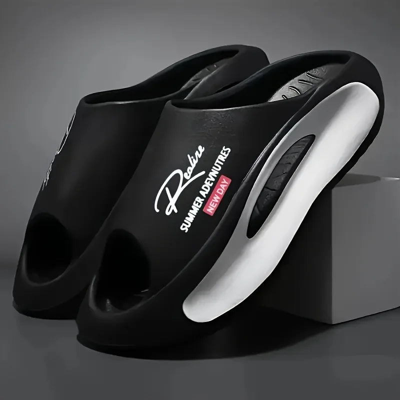 2025 Summer Men's Slippers Fashion Slippers Platform Non-slip Casual Shoes Soft Sole Sandals Couple Slipper EVA Outdoor Slippers