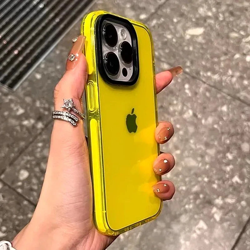 Luxury Transparent Shockproof Phone Case For iPhone 11 12 13 14 15 16 17 Pro Max 16 Plus Clear Bumper Back Soft TPU Cover