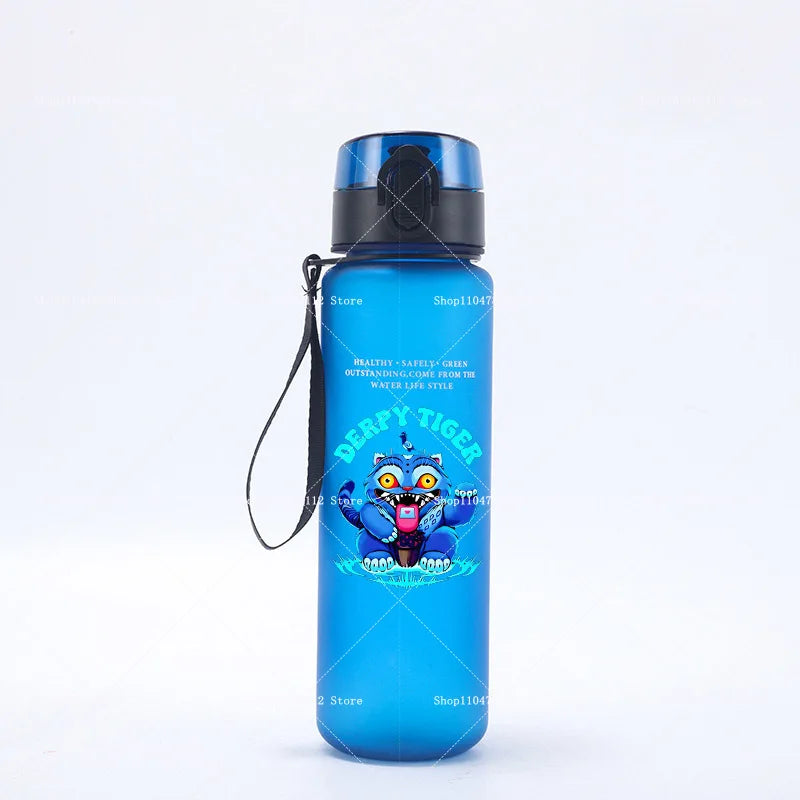 650ML KPop Demon Hunters Water Cup Boys Girl Portable Drop-proof Outdoor Fitness Jug Trend Simple Frosted Sports Water Cups Gift
