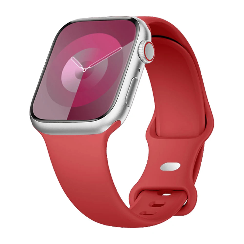 Silicone Strap For Apple Watch Band 40mm 44mm 46mm 45mm 41mm 49mm 38 42 Correa Bracelet iWatch series 6 ultra2 7 8 9 se 10 band