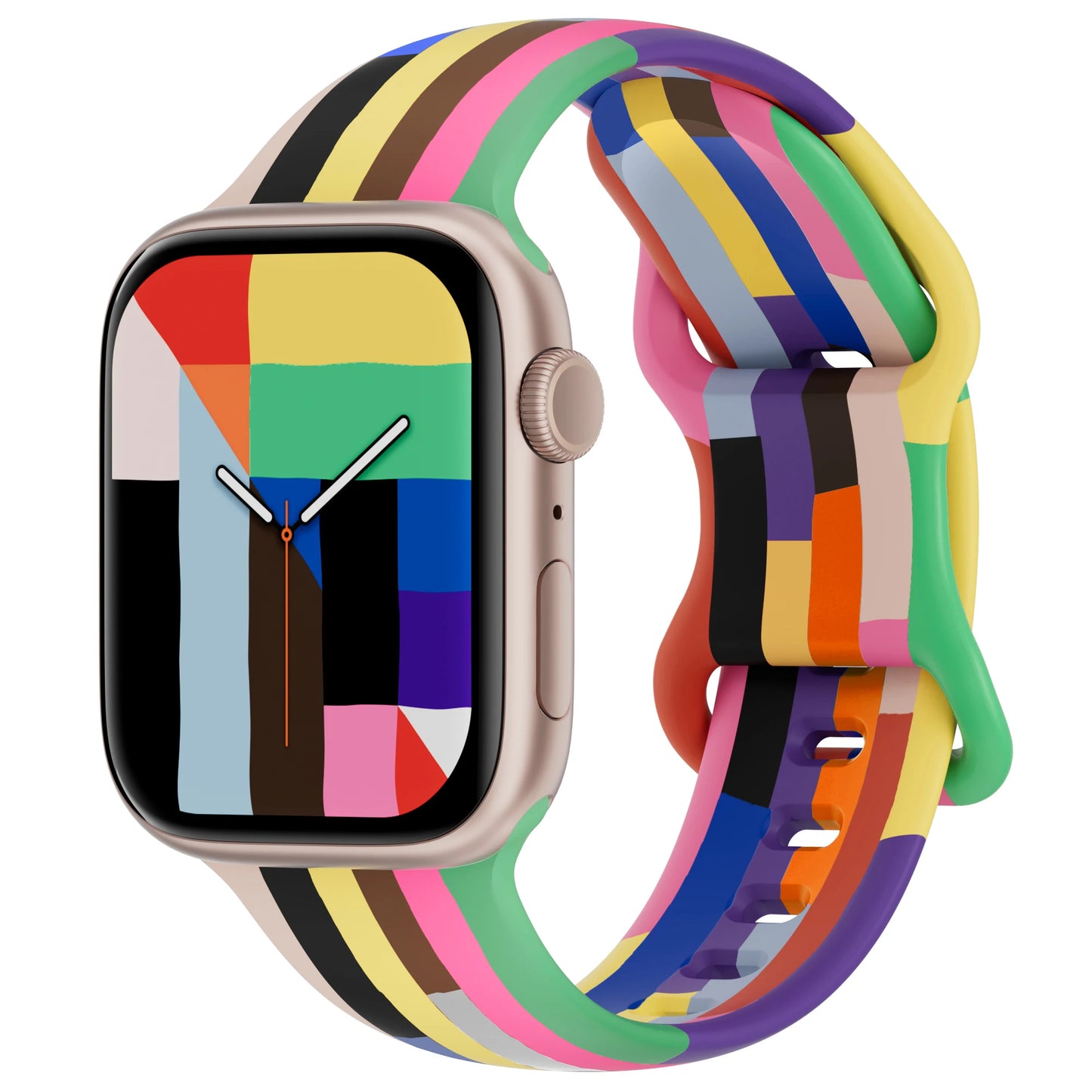 Silicone Strap For Apple Watch Band 40mm 44mm 46mm 45mm 41mm 49mm 38 42 Correa Bracelet iWatch series 6 ultra2 7 8 9 se 10 band